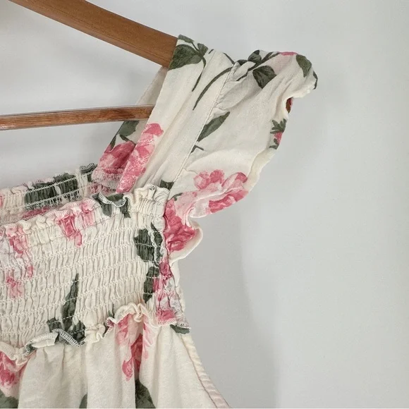 Old Navy Floral Maxi Dress - Cream and Pink - Picture 5 of 12